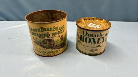 2 Honey Tins -See Notes