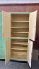 Wood Cabinet With Quantity of Nails and Plastic Bins - 3