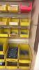 Wood Cabinet With Quantity of Nails and Plastic Bins - 8