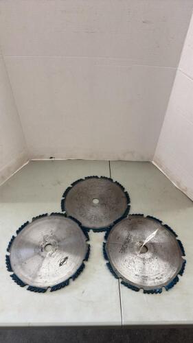 3 Sharpened 12&rdquo; Saw Blades