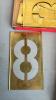 Brass Number Stencil Lot - 3