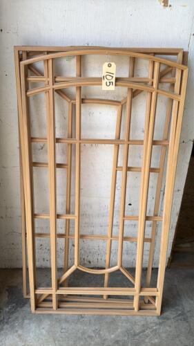 4 Wooden Window Inserts