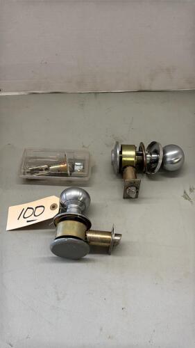 Pair of 1 Sided Door Knobs