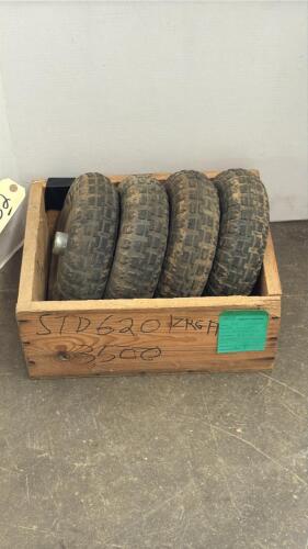 4 Solid Tires on Rims