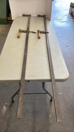 2- 78in Sliding Bar Clamps