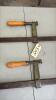 2- 78in Sliding Bar Clamps - 2