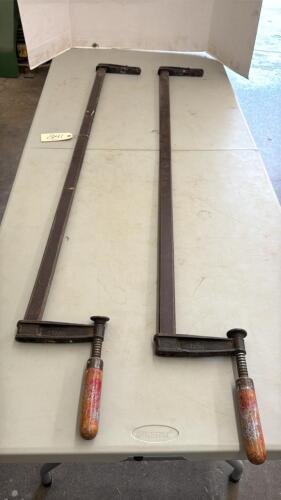 2- 48in Sliding Bar Clamps