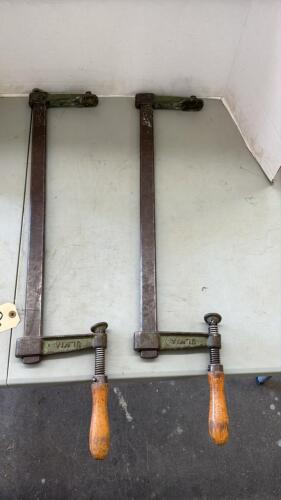 2- 24in Sliding Bar Clamps