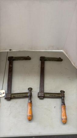 2- 12in Sliding Bar Clamps