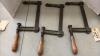 3- 10in Sliding Bar Clamps - 4