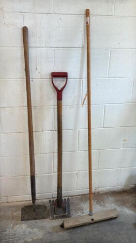Scraper, Shingle Remover and Broom