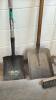 2 Square Mouth Shovels and Push Broom - 2