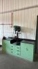Work Bench With Drill Press and 2 Vice.