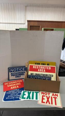 Box Of Warning And Danger Signs