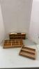 3 Wooden Organizer Trays