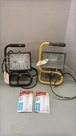 2 Halogen Work Lights