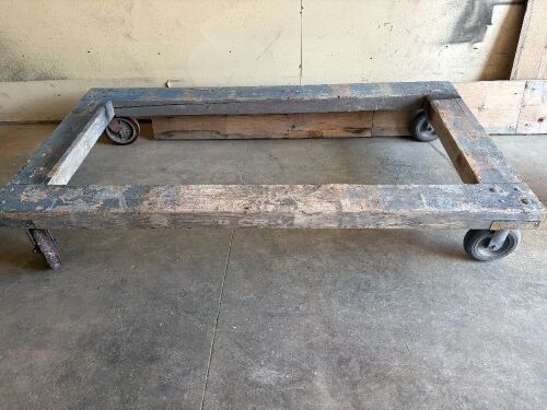 Wooden Rolling Frame on Casters