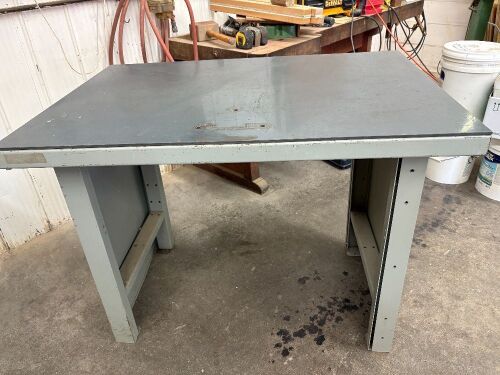 Metal Table With Poly Top