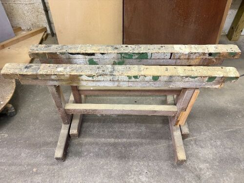 2 Shop Built Wooden Stands