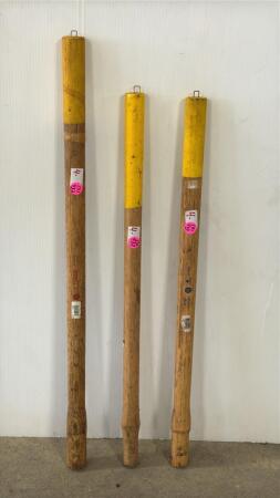 (3) Wooden Sledge Hammer Handles