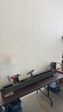 Wood Lathe with No Stand or Motor