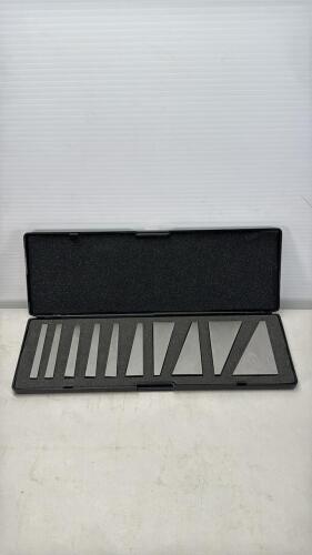 10 PCS Angle Block Set in Plastic Case