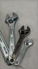 (4) Adjustable Wrenches - 3