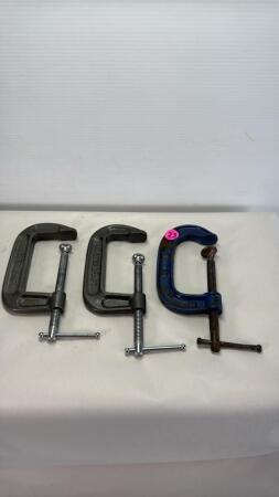 (3) 4in C Clamps