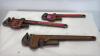 Steel Pipe Wrench Lot - 2