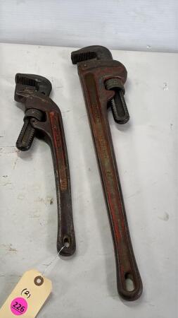 (2) Ridgid Pipe Wrenchs