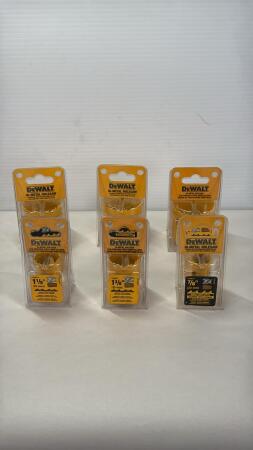 (6) New DeWalt Hole Saws