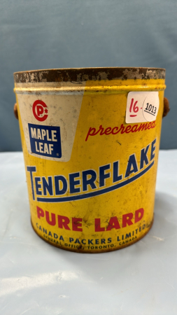 Maple Leaf 5 lb. Tenderflake Lard Tin Pail