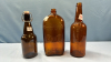 3 Amber Bottles - 2