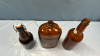 3 Amber Bottles - 4