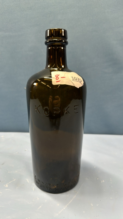 Kopke Green/Amber Liquor Bottle