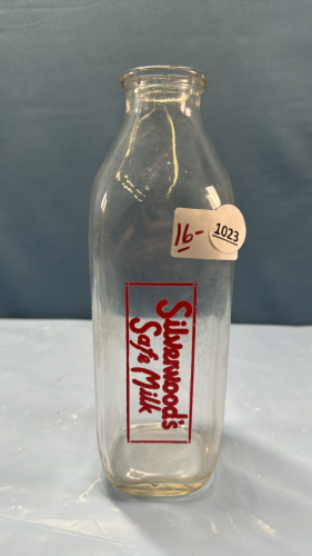 Silverwood's SS Square Quart Milk Bottle