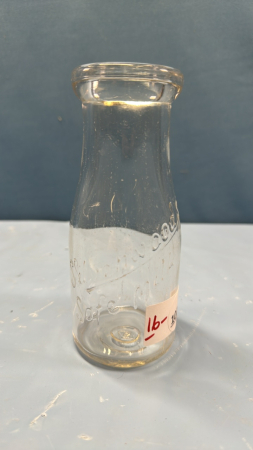 Silverwood's Embossed Round Half Pint Milk Bottle