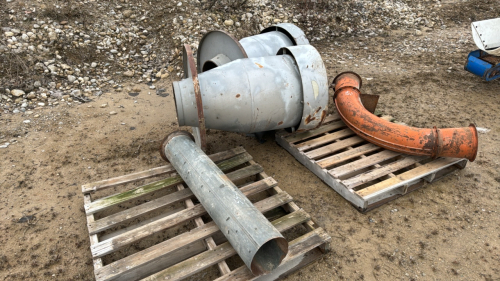 Pair of Cyclones and Silo Pipe