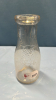 Sterling Farms Embossed Round Pint Milk Bottle