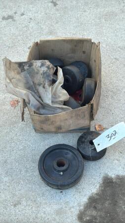 LOT OF TUBELINE BALE WRAPPER IDLER WHEELS