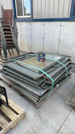 QUANTITY OF 24IN X 36IN STEEL SHELVING