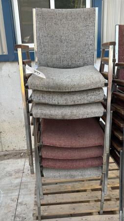 7 STACKING OFFICE CHAIRS