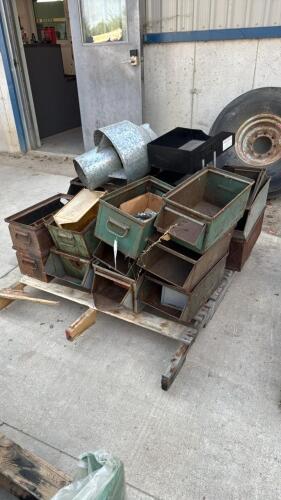 LOT OF TIN PARTS BINS