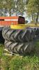 PAIR OF 18.4-30 SNAP-ON DUALS ON RIMS