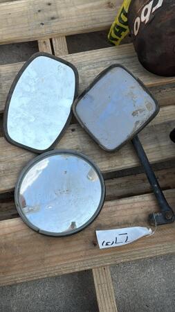 LOT OF 3 USED COMBINE MIRRORS
