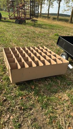 STEEL 57IN T X 55IN W CUBBY BIN