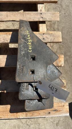 LOT OF 3 COCKSHUTT PLOW POINTS