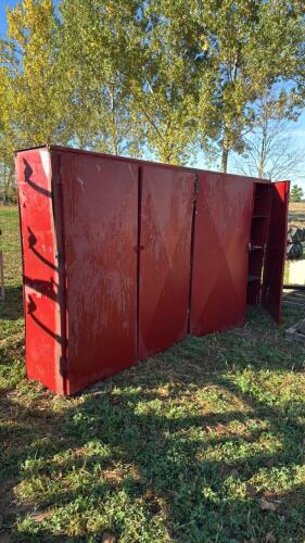BANK OF STEEL CABINETS