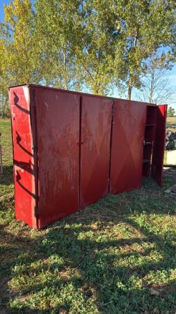 BANK OF STEEL CABINETS