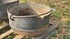 CAST IRON 25IN DIAM KETTLE - 3